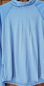 Womens running top with hood